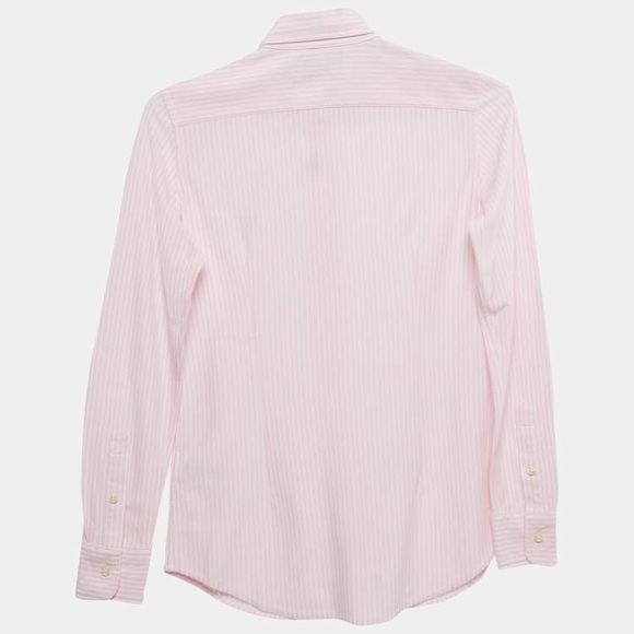 Ralph Lauren Pink Cotton Knit Oxford Button Down Shirt Small 2 - Picture 2 of 4